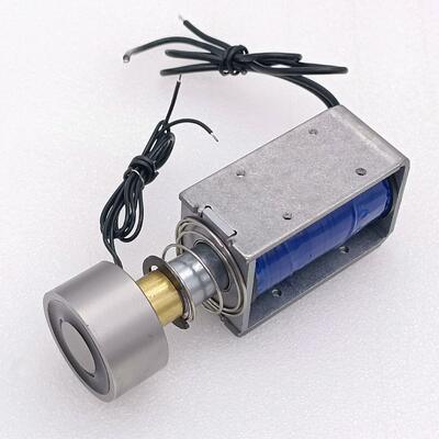 Push-pull solenoid 20% duty cycle and 500ms unlock time Open frame solenoid for precision control in industrial settings