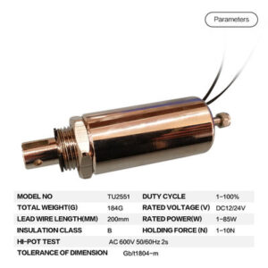 Sale Tubular Push Pull Solenoid 24V For Automatic Ticket Machine